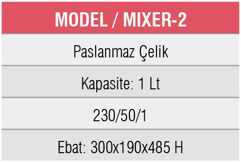 MIXER-2-Çiftli Mixer